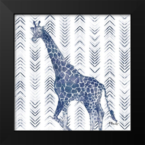 Mud Cloth Animal II Black Modern Wood Framed Art Print by Brent, Paul