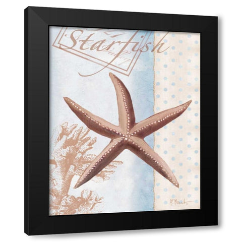 Beachhouse Blue IV Black Modern Wood Framed Art Print by Brent, Paul