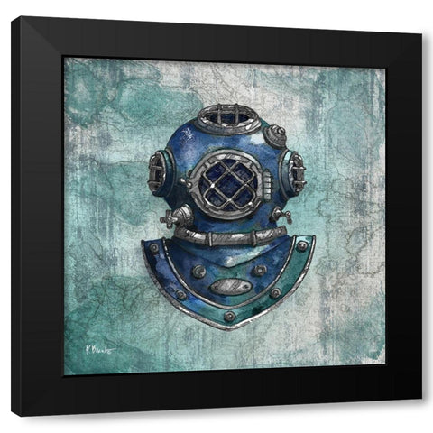 Diving Expedition I Black Modern Wood Framed Art Print with Double Matting by Brent, Paul