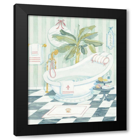 Slipper Tub Black Modern Wood Framed Art Print with Double Matting by Brent, Paul