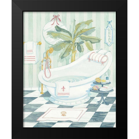 Slipper Tub Black Modern Wood Framed Art Print by Brent, Paul