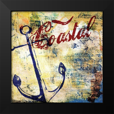 Nautical Motif I Black Modern Wood Framed Art Print by Brent, Paul