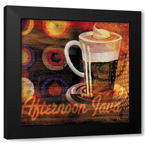 Coffee Break II Black Modern Wood Framed Art Print with Double Matting by Brent, Paul