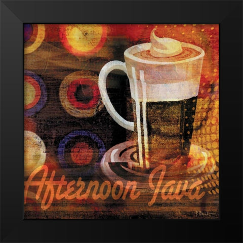 Coffee Break II Black Modern Wood Framed Art Print by Brent, Paul