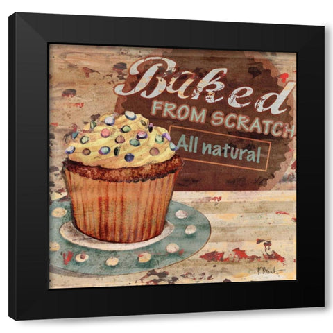 Baking Sign II Black Modern Wood Framed Art Print with Double Matting by Brent, Paul