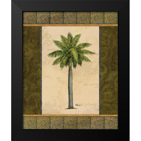 East Indies Palm II Black Modern Wood Framed Art Print by Brent, Paul