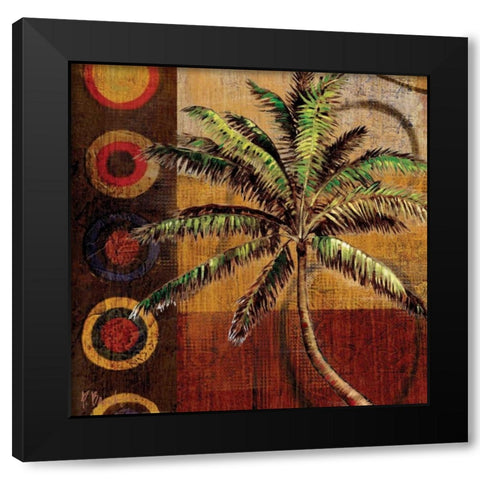 Contemporary Palm I Black Modern Wood Framed Art Print with Double Matting by Brent, Paul