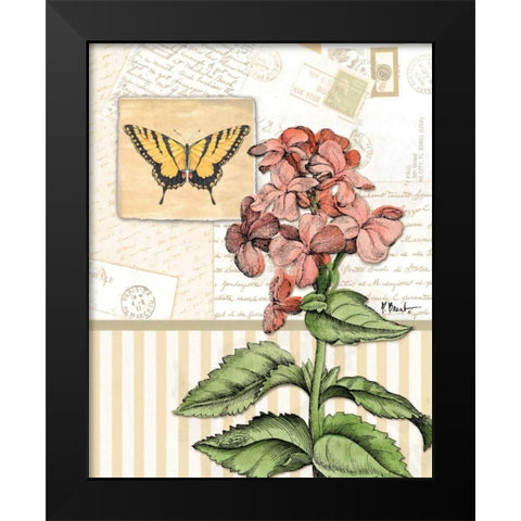 Botanical Collage I Black Modern Wood Framed Art Print by Brent, Paul