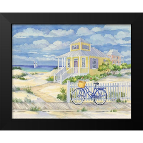 Beach Cruiser Cottage II Black Modern Wood Framed Art Print by Brent, Paul