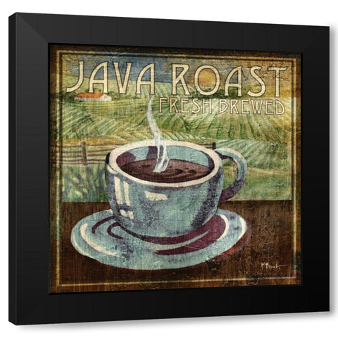 Java Roast Black Modern Wood Framed Art Print with Double Matting by Brent, Paul