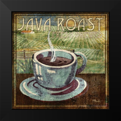 Java Roast Black Modern Wood Framed Art Print by Brent, Paul