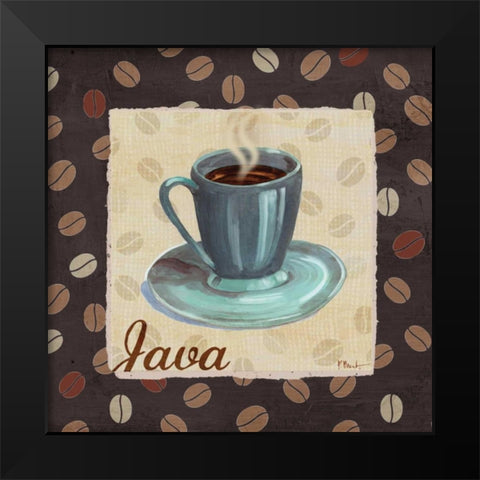 Cup of Joe IV Black Modern Wood Framed Art Print by Brent, Paul