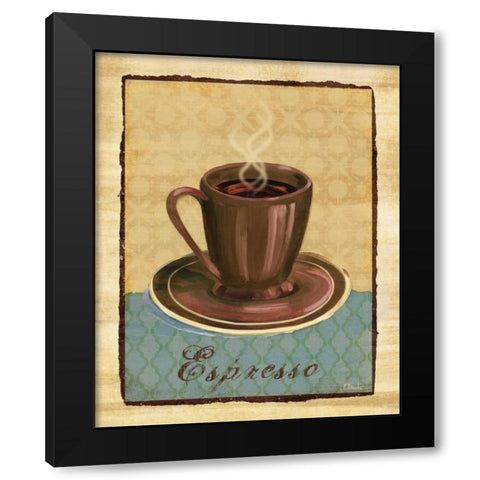 Coffee Club I Black Modern Wood Framed Art Print by Brent, Paul