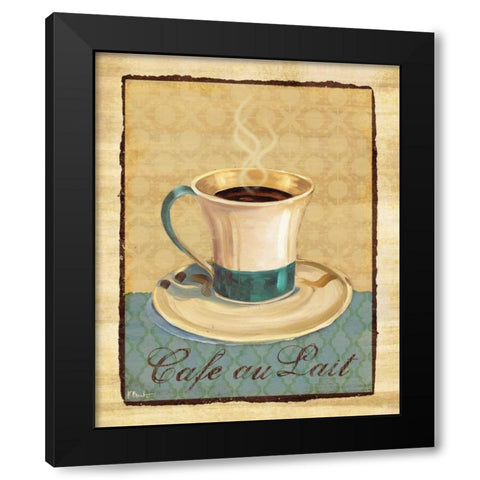 Coffee Club III Black Modern Wood Framed Art Print by Brent, Paul