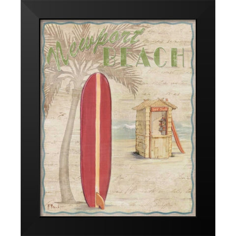 Surf City I Black Modern Wood Framed Art Print by Brent, Paul