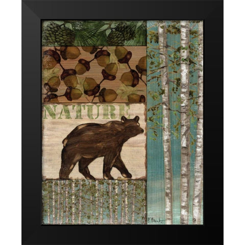 Nature Trail II Black Modern Wood Framed Art Print by Brent, Paul