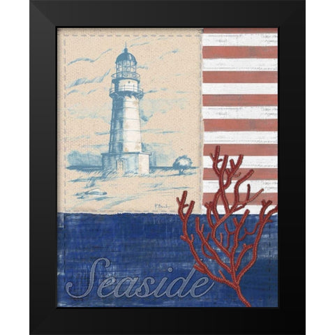 American Coastal II Black Modern Wood Framed Art Print by Brent, Paul