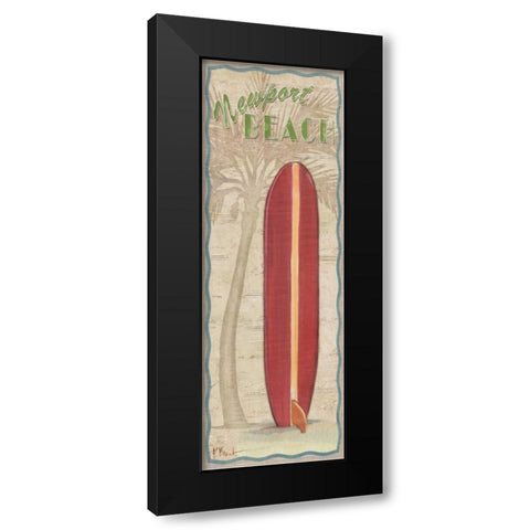 Surf Panel I Black Modern Wood Framed Art Print with Double Matting by Brent, Paul