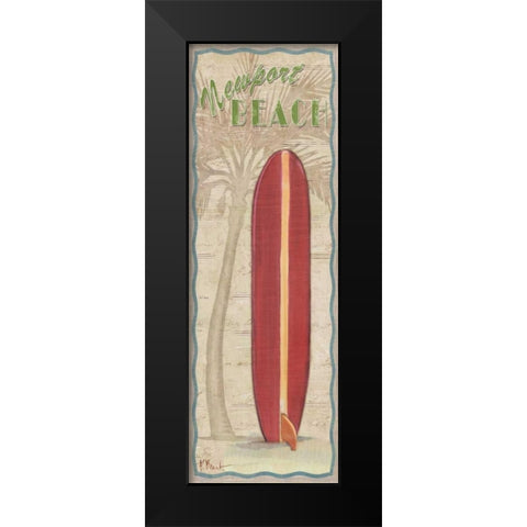 Surf Panel I Black Modern Wood Framed Art Print by Brent, Paul