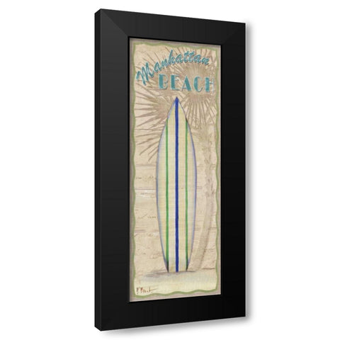 Surf Panel II Black Modern Wood Framed Art Print by Brent, Paul