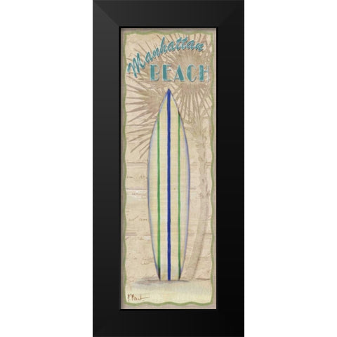 Surf Panel II Black Modern Wood Framed Art Print by Brent, Paul