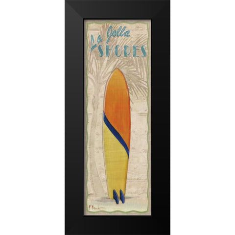 Surf Panel III Black Modern Wood Framed Art Print by Brent, Paul