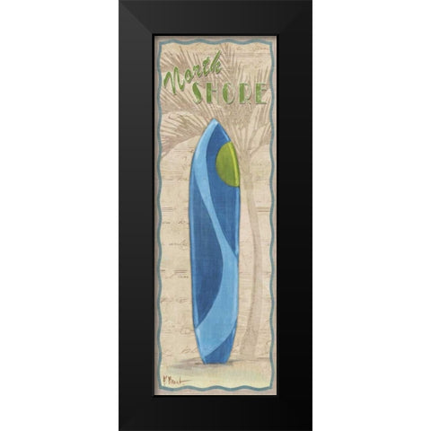 Surf Panel IV Black Modern Wood Framed Art Print by Brent, Paul