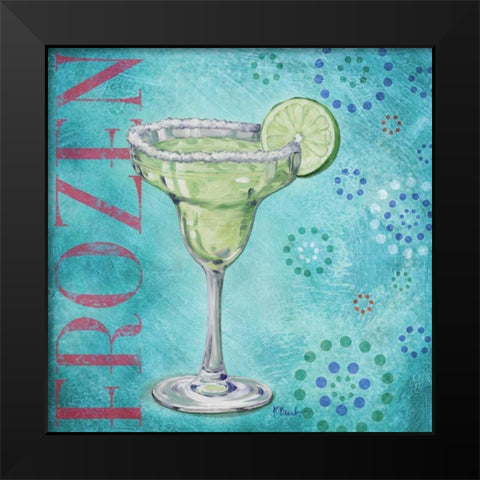 Calypso Cocktails II Black Modern Wood Framed Art Print by Brent, Paul
