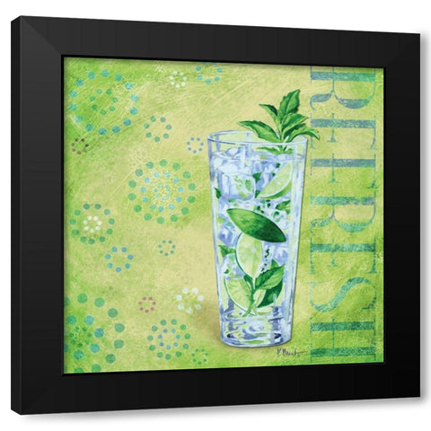 Calypso Cocktails III Black Modern Wood Framed Art Print by Brent, Paul