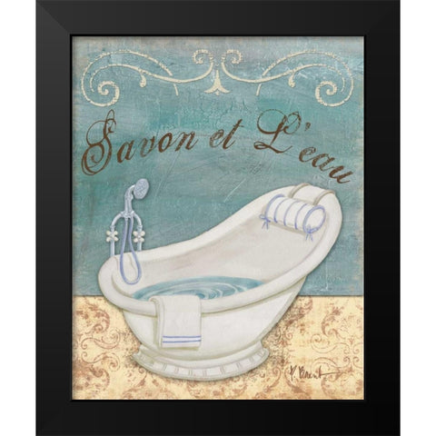 Parisian Bath II Black Modern Wood Framed Art Print by Brent, Paul