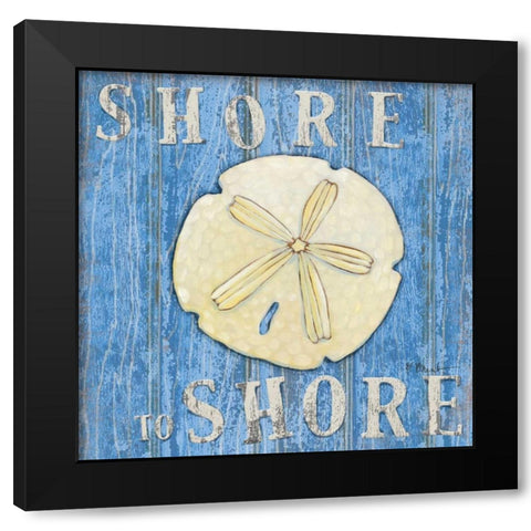 Cosatal USA Sand Dollar Black Modern Wood Framed Art Print with Double Matting by Brent, Paul