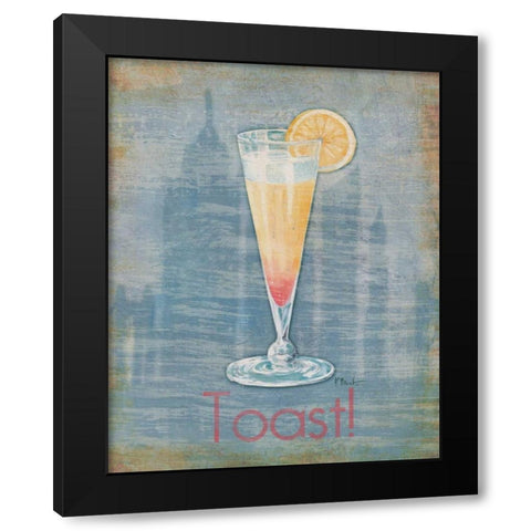 Big City Cocktail I Black Modern Wood Framed Art Print with Double Matting by Brent, Paul