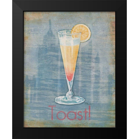 Big City Cocktail I Black Modern Wood Framed Art Print by Brent, Paul