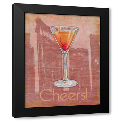 Big City Cocktail II Black Modern Wood Framed Art Print with Double Matting by Brent, Paul