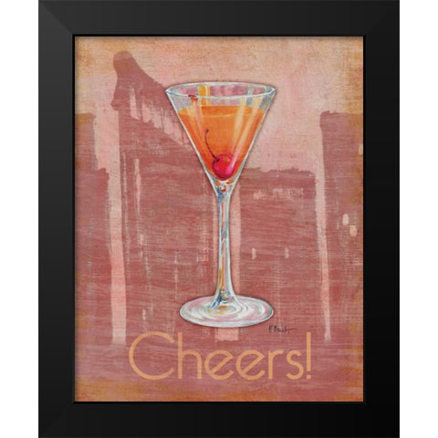 Big City Cocktail II Black Modern Wood Framed Art Print by Brent, Paul