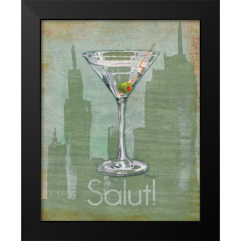 Big City Cocktail III Black Modern Wood Framed Art Print by Brent, Paul