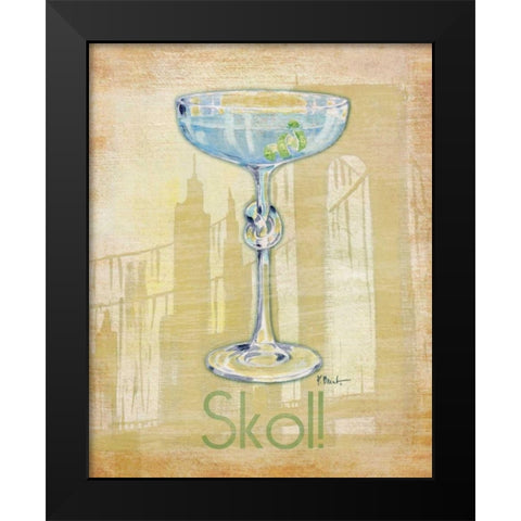 Big City Cocktail IV Black Modern Wood Framed Art Print by Brent, Paul