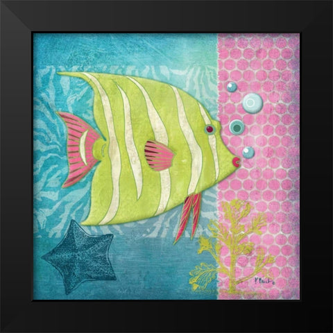 Fantasy Reef II Black Modern Wood Framed Art Print by Brent, Paul