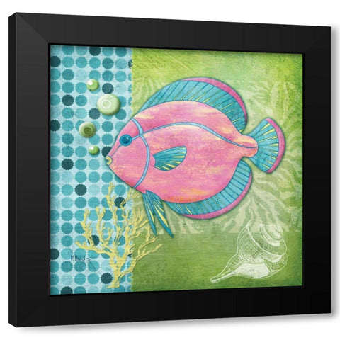 Fantasy Reef III Black Modern Wood Framed Art Print by Brent, Paul