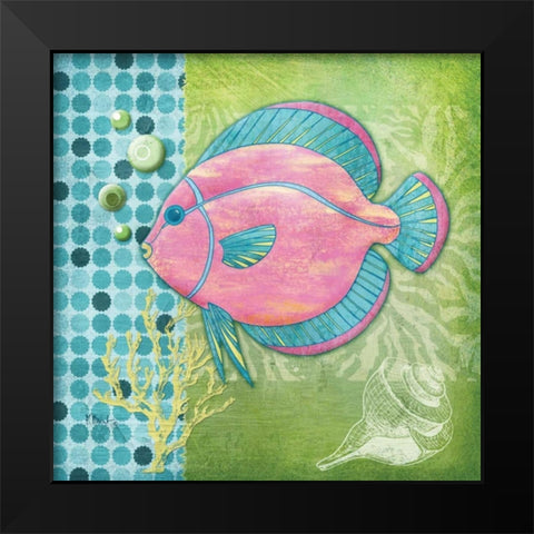 Fantasy Reef III Black Modern Wood Framed Art Print by Brent, Paul