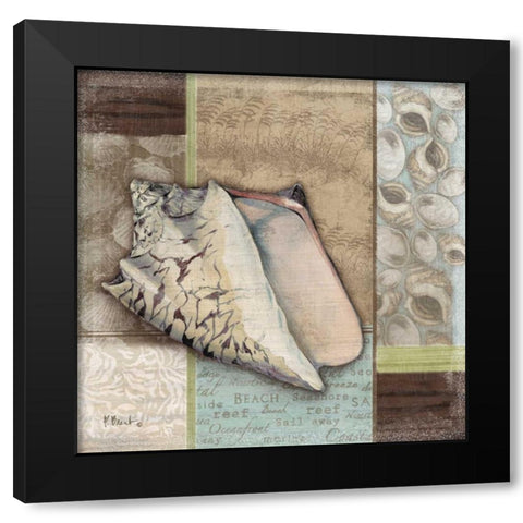 Santa Rosa Shell I Black Modern Wood Framed Art Print with Double Matting by Brent, Paul