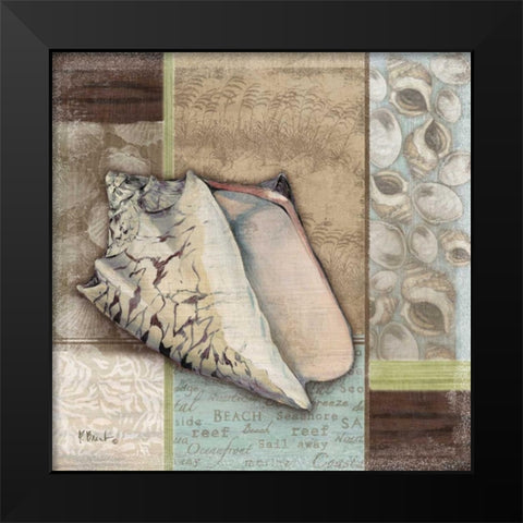 Santa Rosa Shell I Black Modern Wood Framed Art Print by Brent, Paul