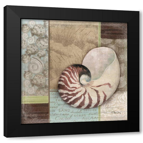 Santa Rosa Shell II Black Modern Wood Framed Art Print by Brent, Paul
