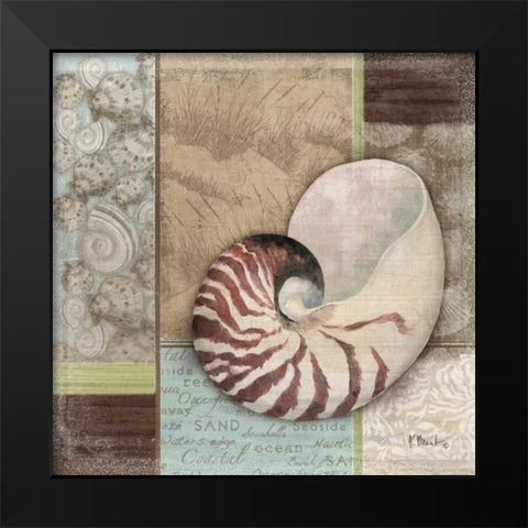 Santa Rosa Shell II Black Modern Wood Framed Art Print by Brent, Paul