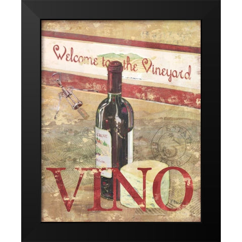 Chateau Cabernet Black Modern Wood Framed Art Print by Brent, Paul