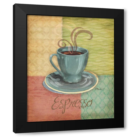 Quattro Coffee III Black Modern Wood Framed Art Print with Double Matting by Brent, Paul