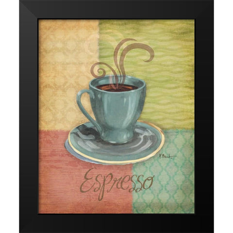 Quattro Coffee III Black Modern Wood Framed Art Print by Brent, Paul