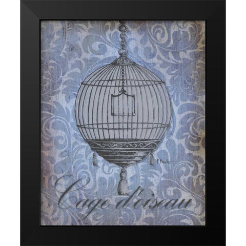 Parisian Market I Black Modern Wood Framed Art Print by Brent, Paul