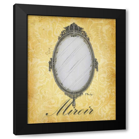 Parisian Market III Black Modern Wood Framed Art Print with Double Matting by Brent, Paul