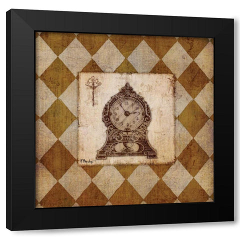 Vintage Harlequin I Black Modern Wood Framed Art Print with Double Matting by Brent, Paul